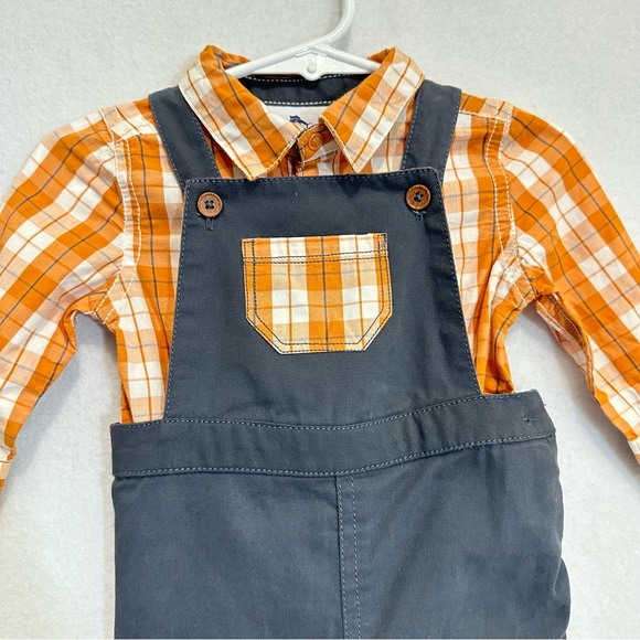 Tommy Bahama Baby Boy Matching Set Outfit Onesie Overalls Size 3-6 months - Picture 3 of 6
